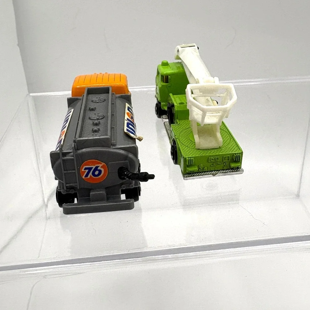 Vintage Zylmex Diecast Truck Lot Union 76 Tanker P309 & Fire Engine P312 HK